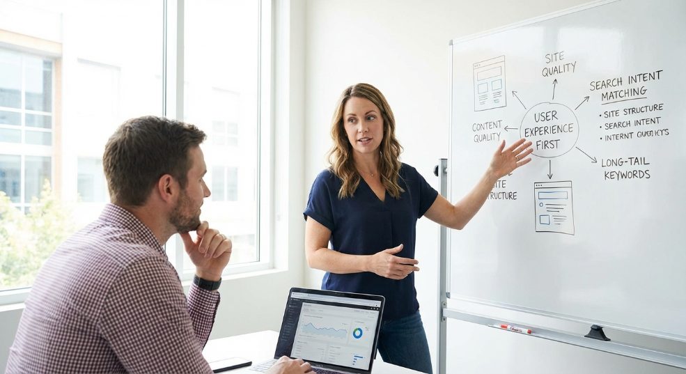 网站怎么做SEO优化呢？揭秘实战技巧，让你的网站流量翻倍暴涨！每当我面对客户时，最爱听到的疑问莫过于“SEO怎么做才能真正有效果？”事实上，很多人在SEO这条路第一张图