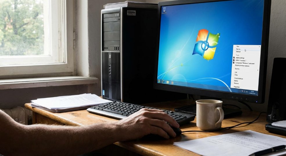 windows 7鼠标右键一直转圈不能使用该怎么解决?第一张图
