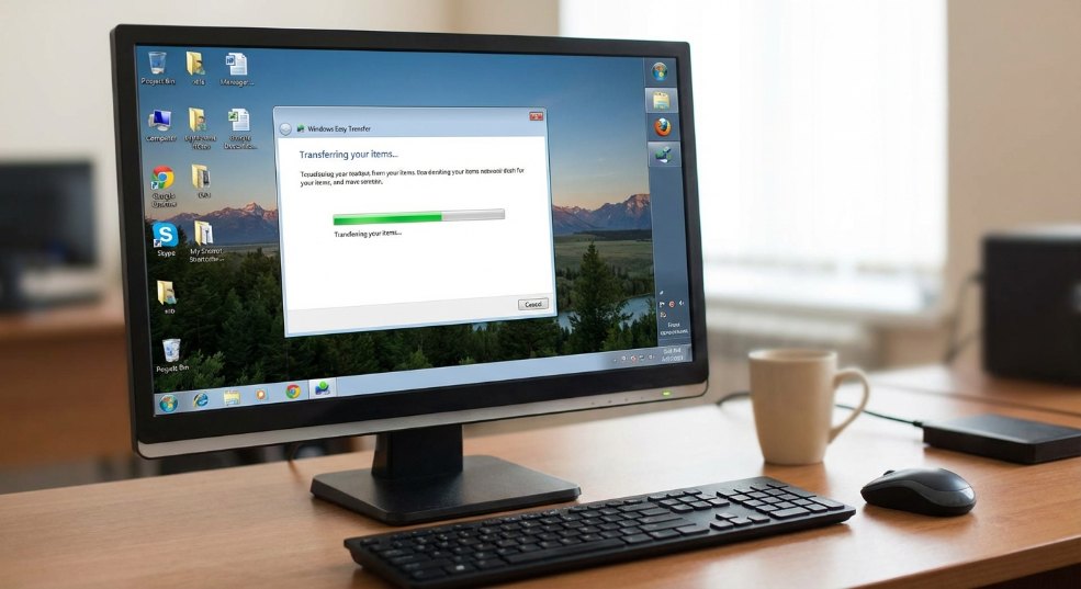 windows 7系统重装完之后如何保留自己的桌面等系统设置第二张图