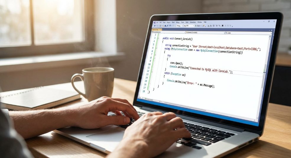 连接MYSQL数据库的方法及示例第一张图