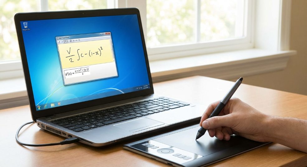 windows 7附带的数学输入面板让输入数学公式更简单第一张图