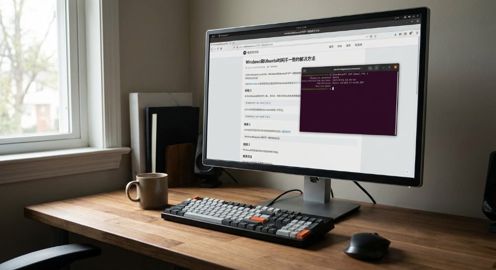 Windows和Ubuntu时间不一致的问题的解决方法第一张图