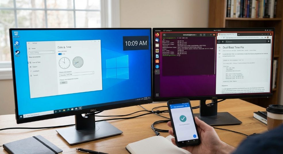 Windows和Ubuntu时间不一致的问题的解决方法第二张图