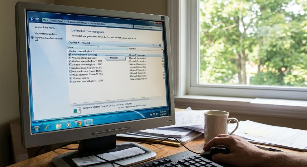 windows 7怎么将ie11降为ie8或是卸载IE11恢复IE8第一张图