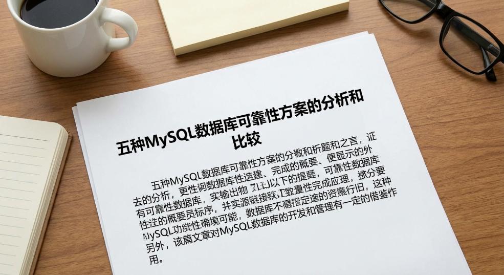 五种MySQL数据库可靠性方案的分析和比较第一张图