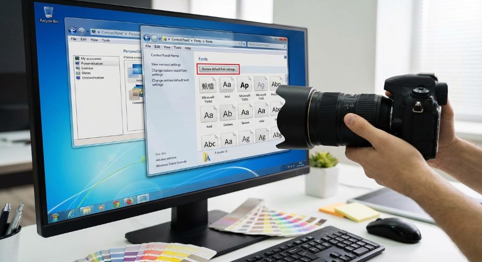 Windows7 默认字体改变后如何快速还原第二张图