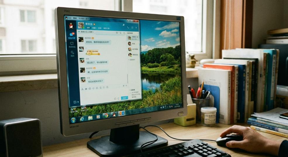 在windows 7系统中使用QQ发现其占用一半窗口的问题第二张图