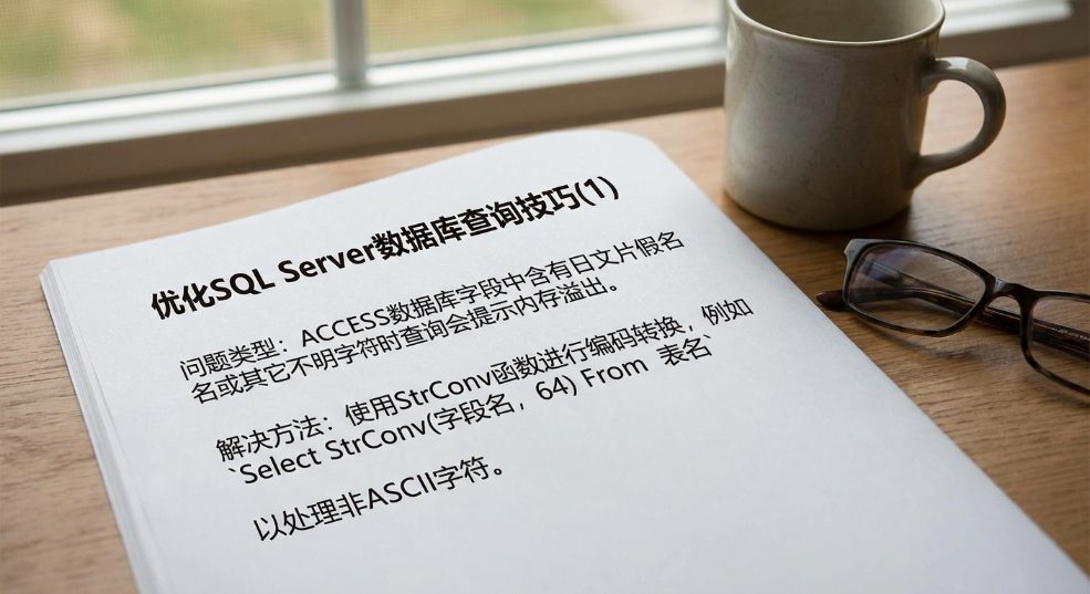 优化SQL Server数据库查询技巧(1)第一张图