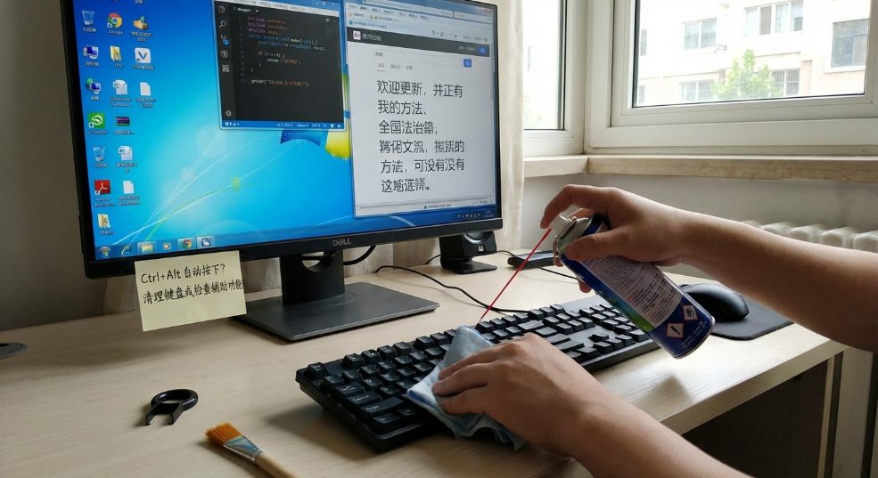 windows 7 Ctrl+Alt自动按下的问题的解决方法第一张图