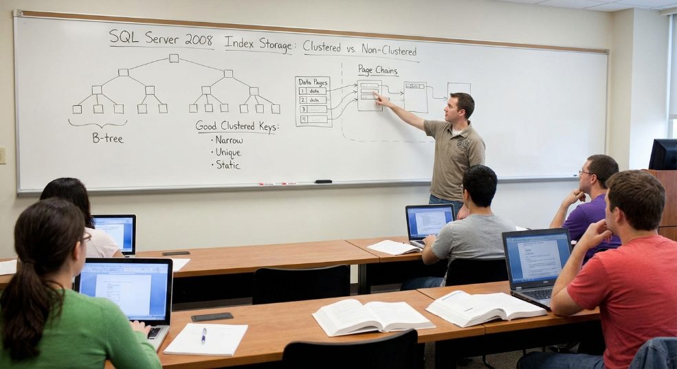 理解SQL Server 2008索引的存储结构第一张图