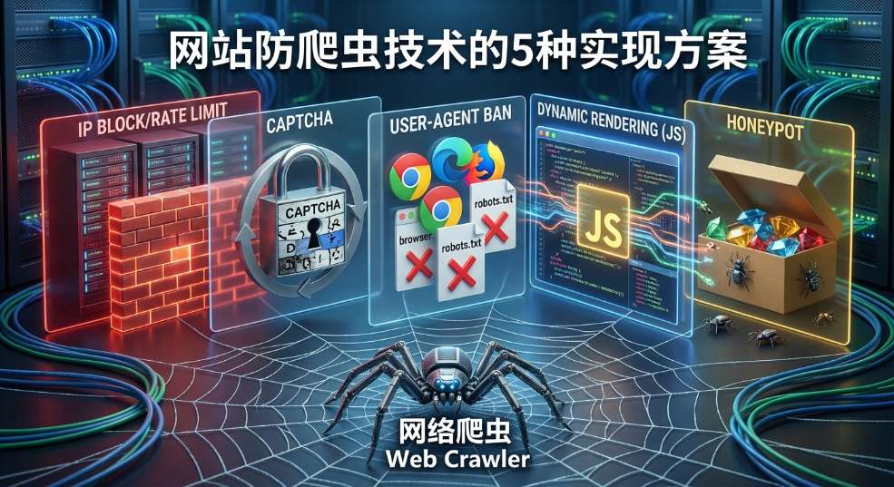 网站防爬虫技术的5种实现方案第二张图