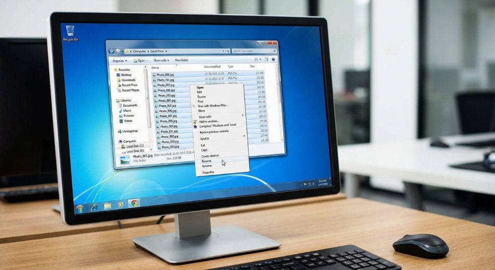 windows 7系统下如何给多个文件一键批量重命名 windows 7系统下如何给多个文件一键批量重命名第二张图