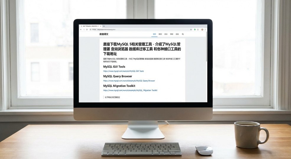 直接下载MySQL 5相关管理工具第一张图