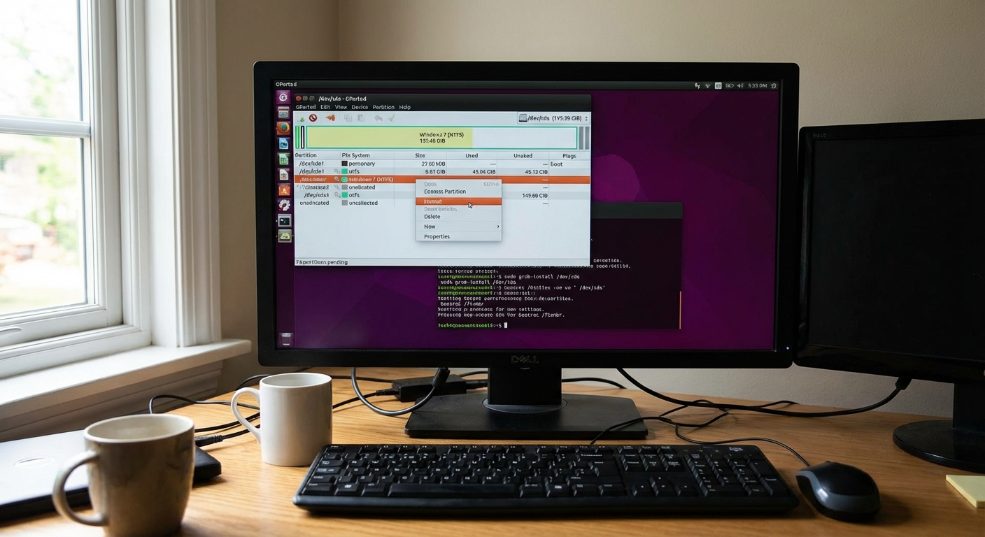如何删除GRUB引导信息格式化windows 7所在分区 如何删除GRUB引导信息格式化windows 7所在分区第一张图