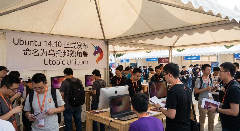 ubuntu 14.10正式发布 命名为乌托邦独角兽第一张图