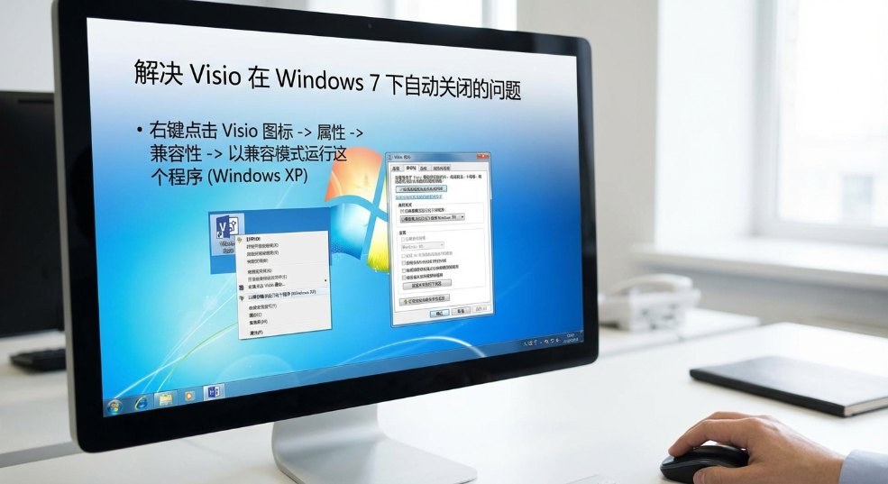 visio在windows 7下自动关闭的问题的解决方法第二张图
