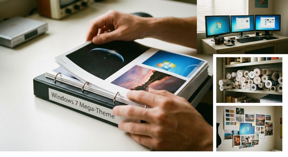 windows 7中将多个主题的壁纸整理到一个主题里面的方法第二张图