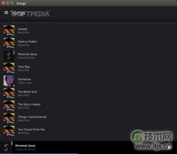 Ubuntu Touch 音乐应用显示 可适用于不同的设备(图4)