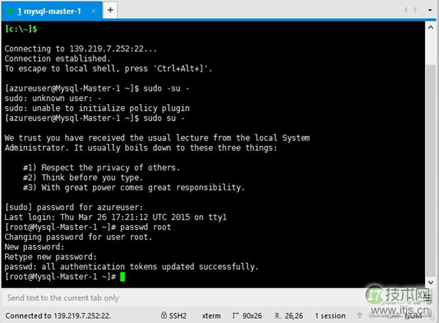 Microsoft Azure部署MYSQL-MMM过程详解(1)(图5) Microsoft Azure部署MYSQL-MMM(1)安装MYSQL