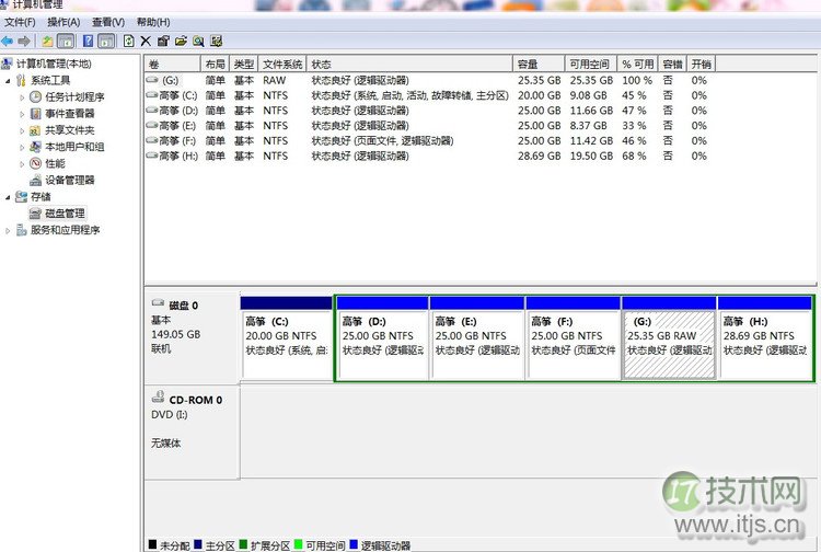windows 7系统无损分区和调整合并工具及教程(图23) windows 7系统无损分区和调整合并工具及教程(图23)