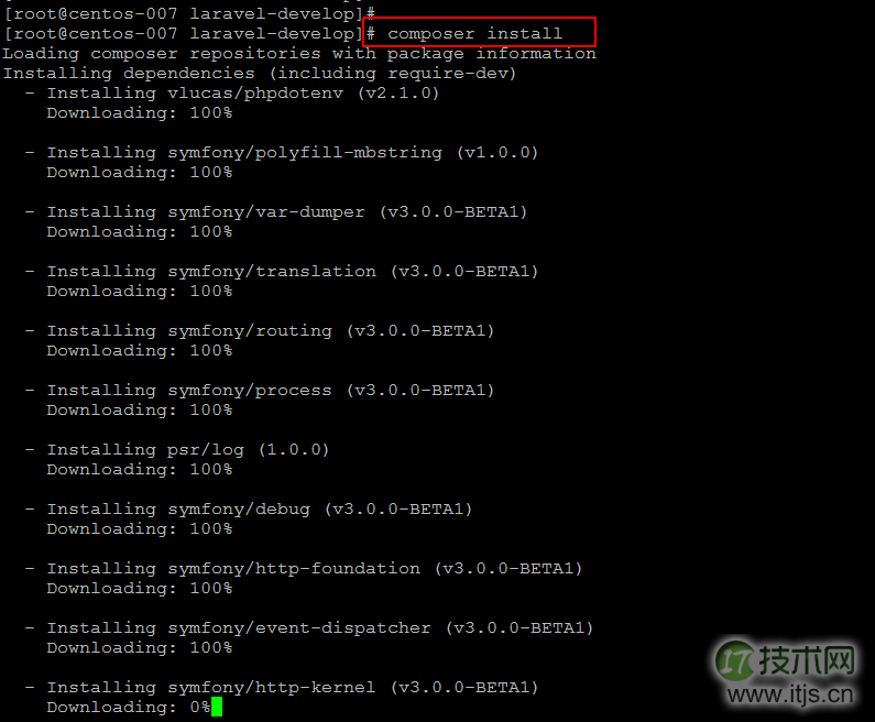 CentOS 7 / Ubuntu 15.04 上安装 PHP Laravel 过程详解(图4) 如何在 CentOS 7 / Ubuntu 15.04 上安装 PHP 框架 Laravel