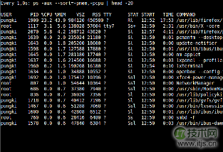 10个重要的Linux ps命令实战(图17) 组合 ps 和 watch