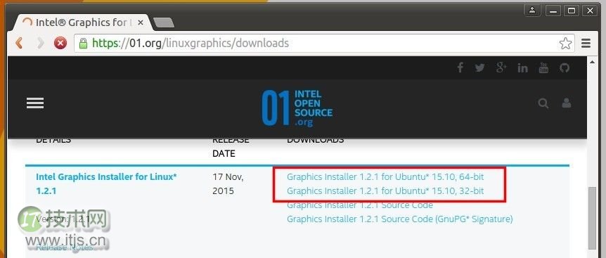 在 Ubuntu 15.10 上安装 Intel Graphics 安装器