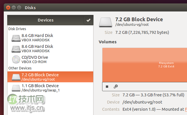 Ubuntu 上使用 LVM 轻松调整分区并制作快照(图4) Ubuntu 上使用 LVM 轻松调整分区并制作快照
