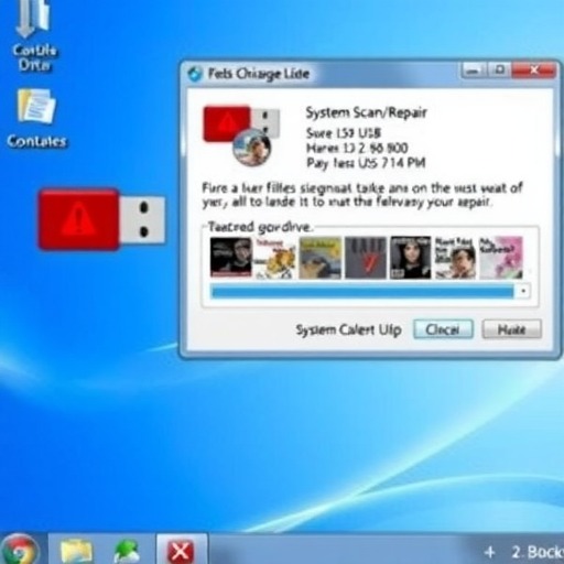 Windows7系统扫描并修复可移动磁盘后U盘内文件丢失的解决办法(图2) Windows7系统扫描并修复可移动磁盘后U盘内文件丢失的解决办法(图2)