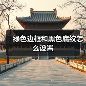 绿色边框和黑色底纹怎么设置（图4）