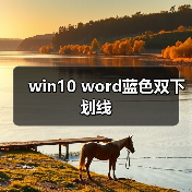 win10 word蓝色双下划线（图2）