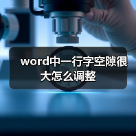 word中一行字空隙很大怎么调整(图3) word中一行字空隙很大怎么调整(图3)