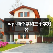 wps两个字和三个字对齐（图2）