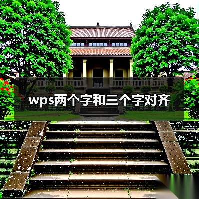 wps两个字和三个字对齐（图3）