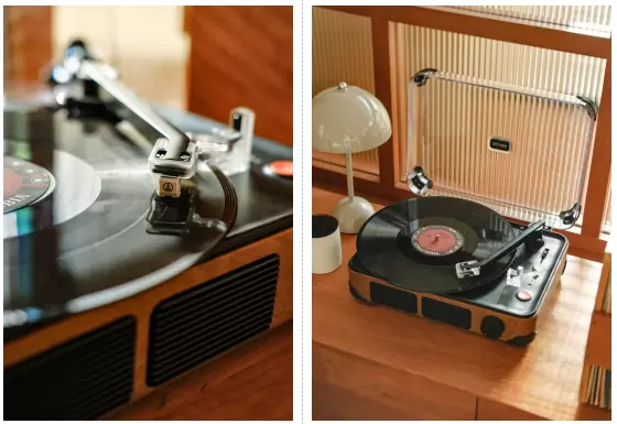年轻人的第一台黑胶唱机，竟然把专业体验藏进了一体式设计(图2)